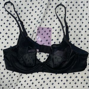 Savage X Fenty neon lights unlined bra in Black NEVER WORN